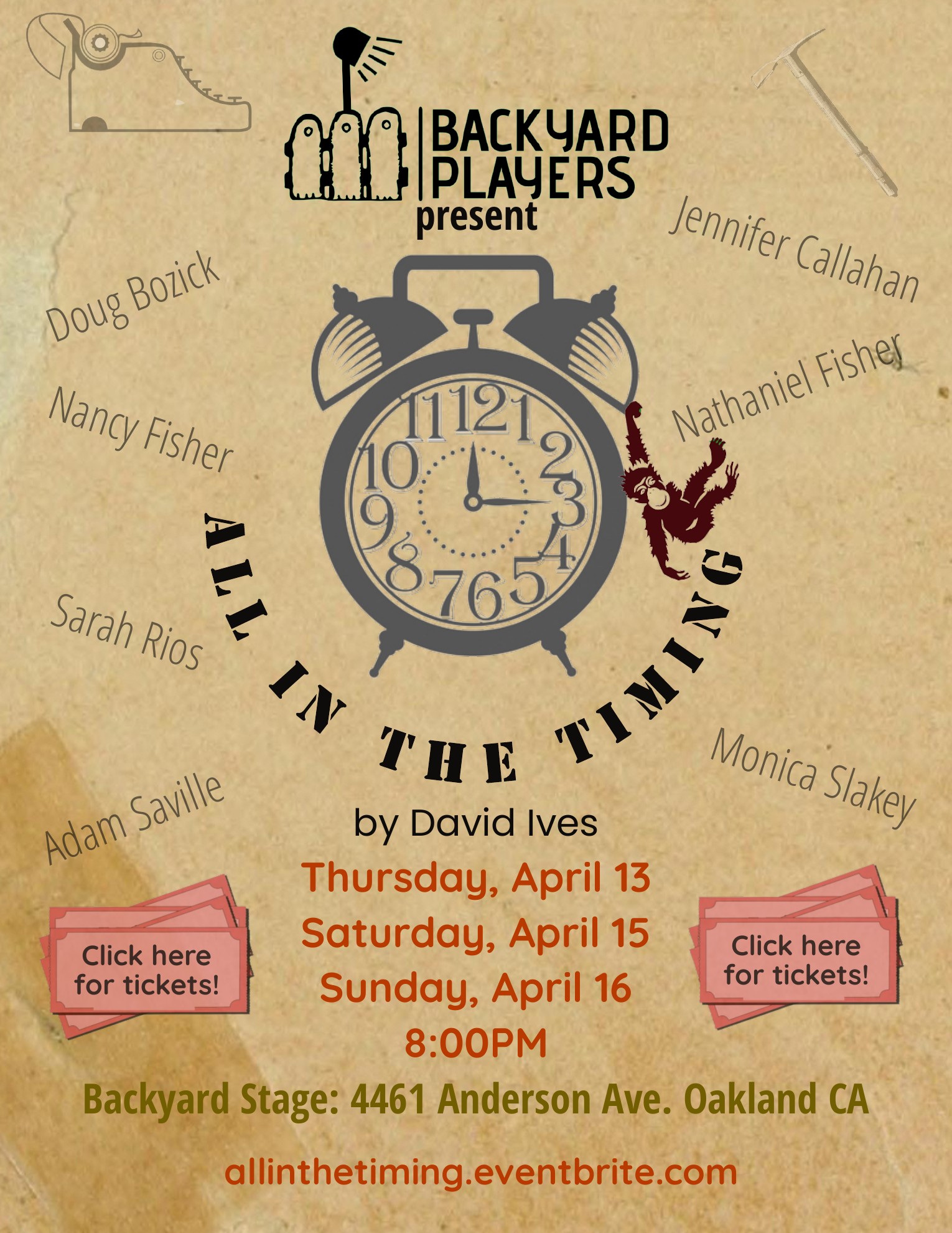 Backyard Players poster for All in the Timing